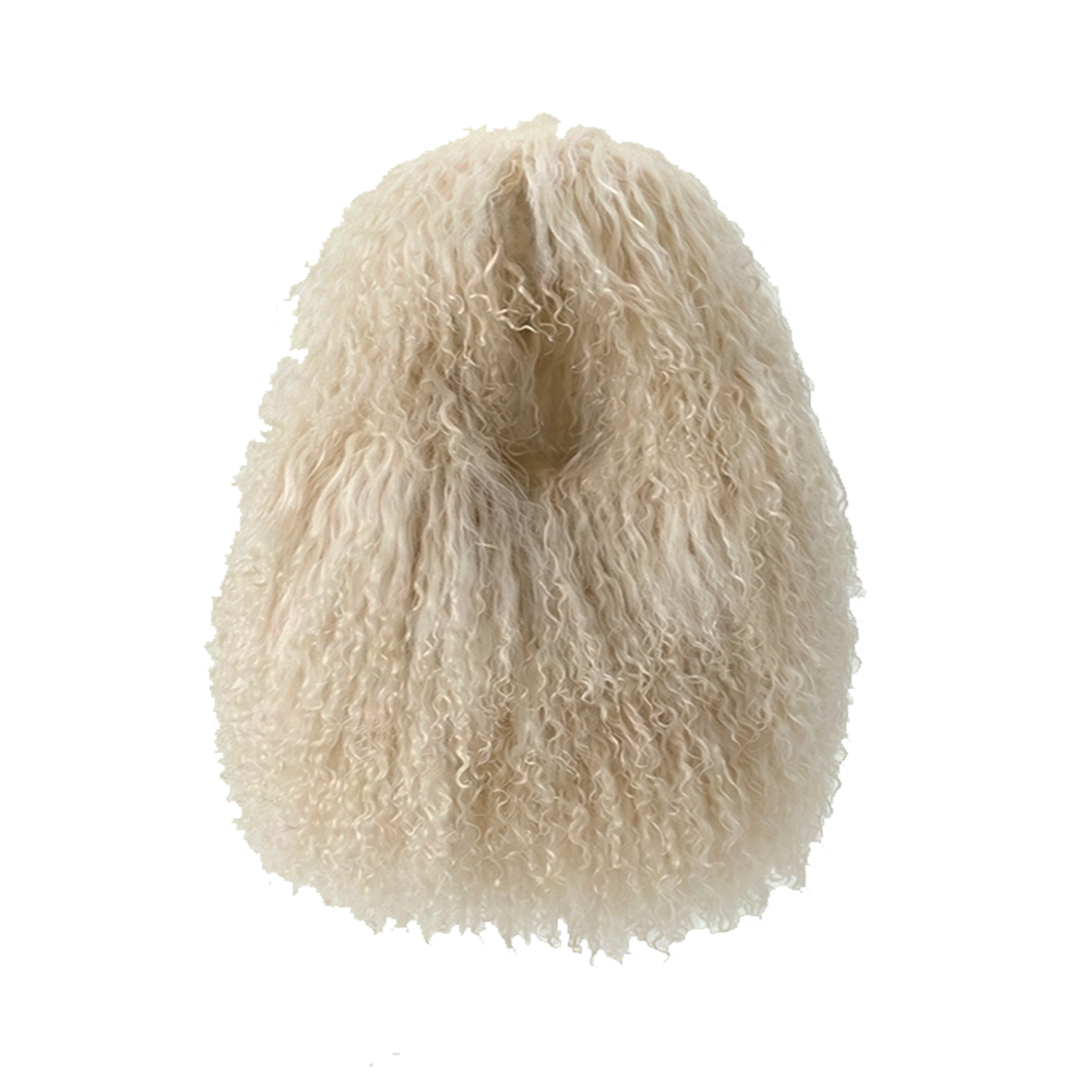 Beige Lamb Fur Bag (Pre-Order)