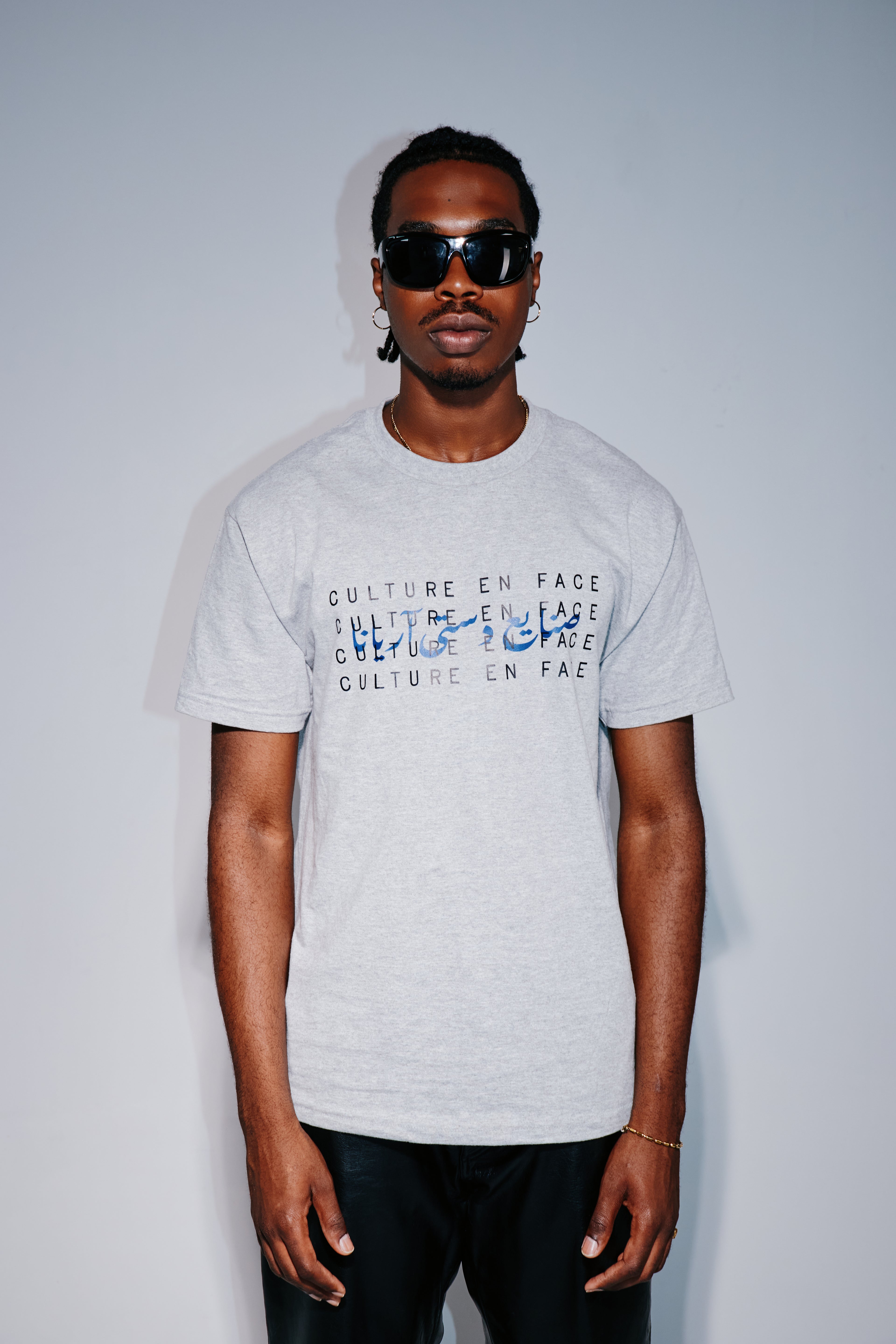 blueprint tee - Heather Grey