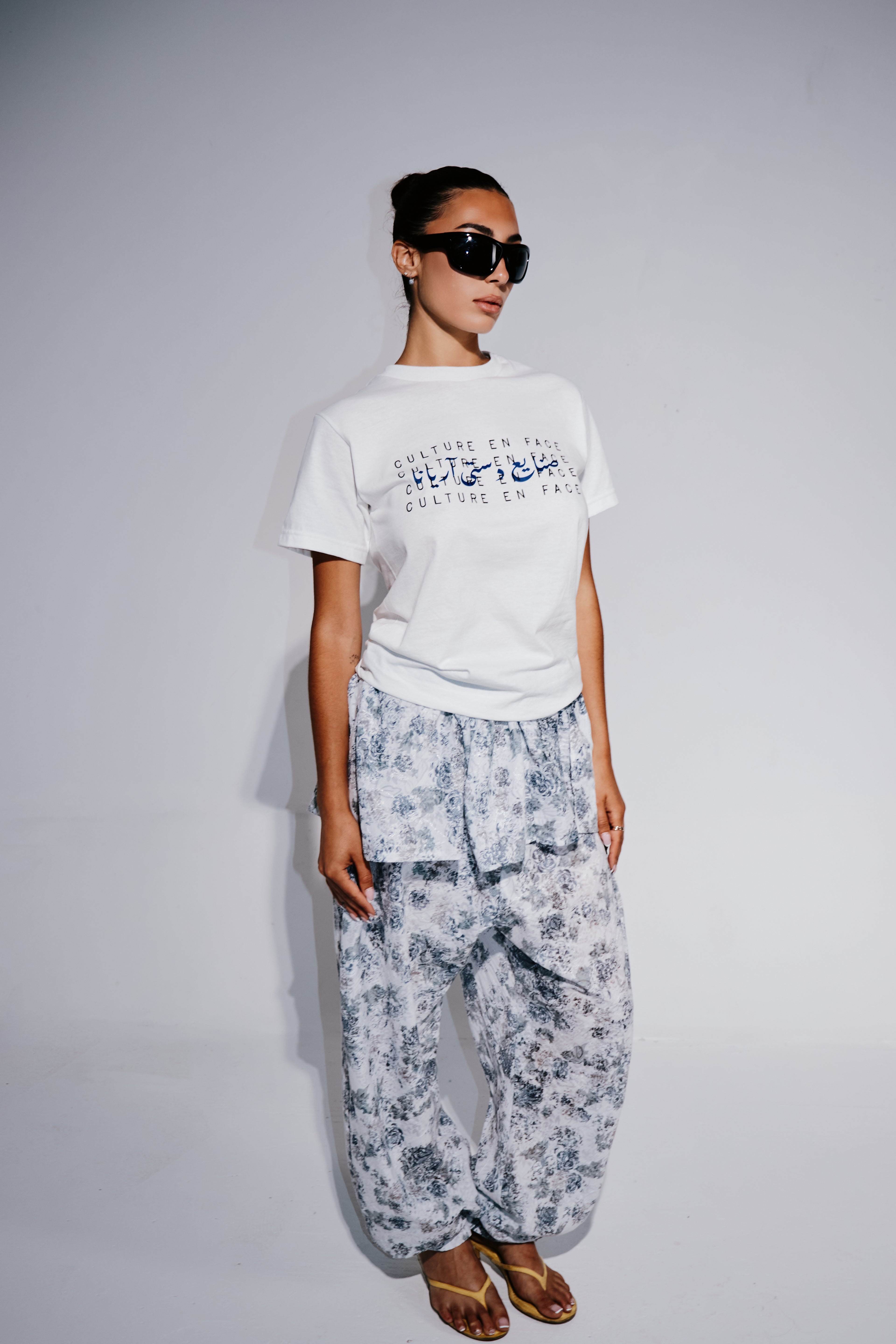 blueprint tee - Blanc