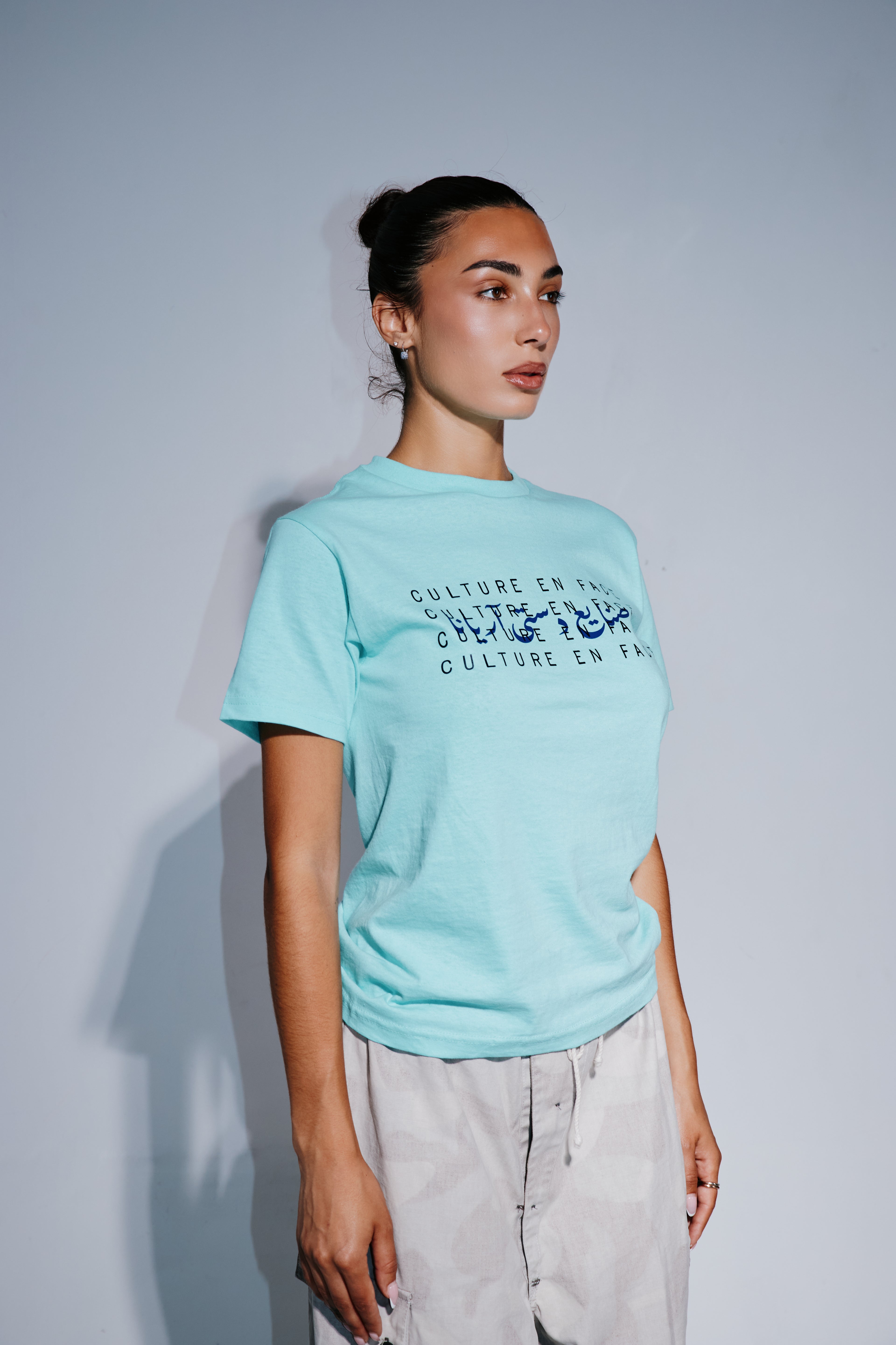 blueprint tee - Khorasan Turquoise