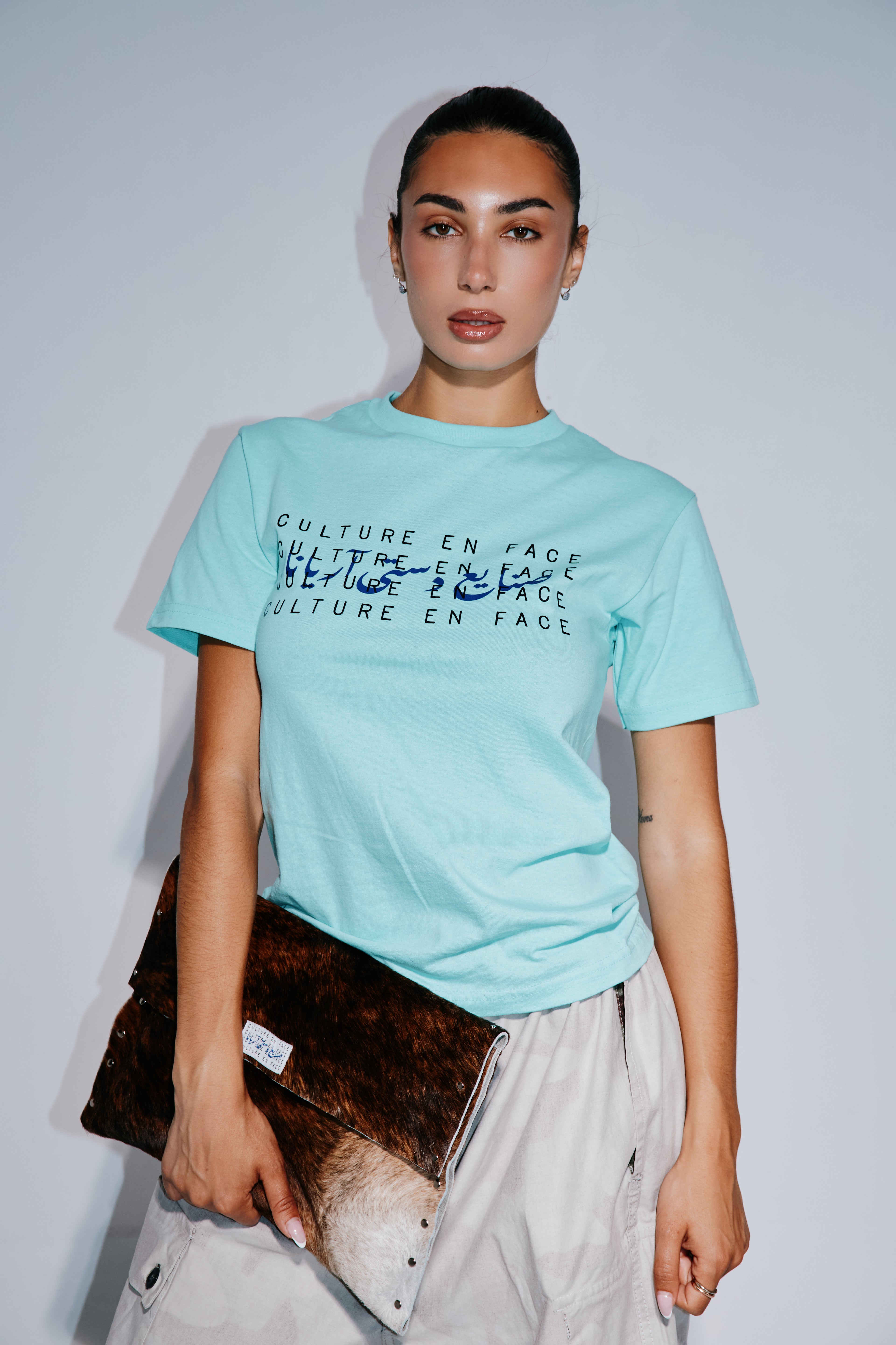 blueprint tee - Khorasan Turquoise