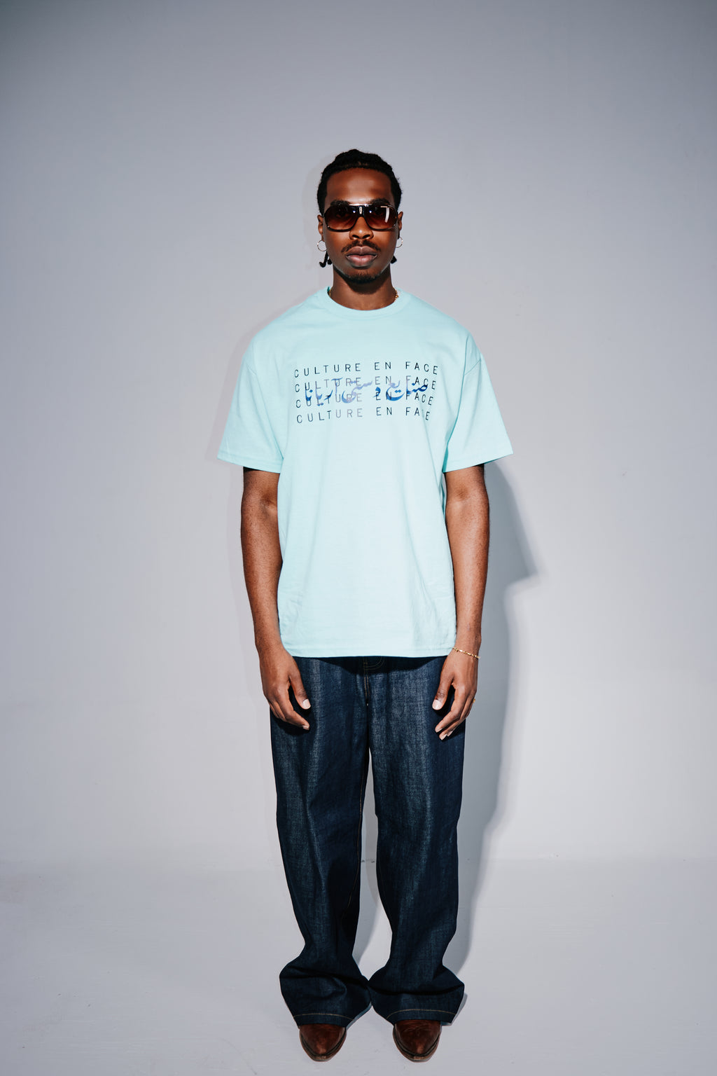 blueprint tee - Khorasan Turquoise