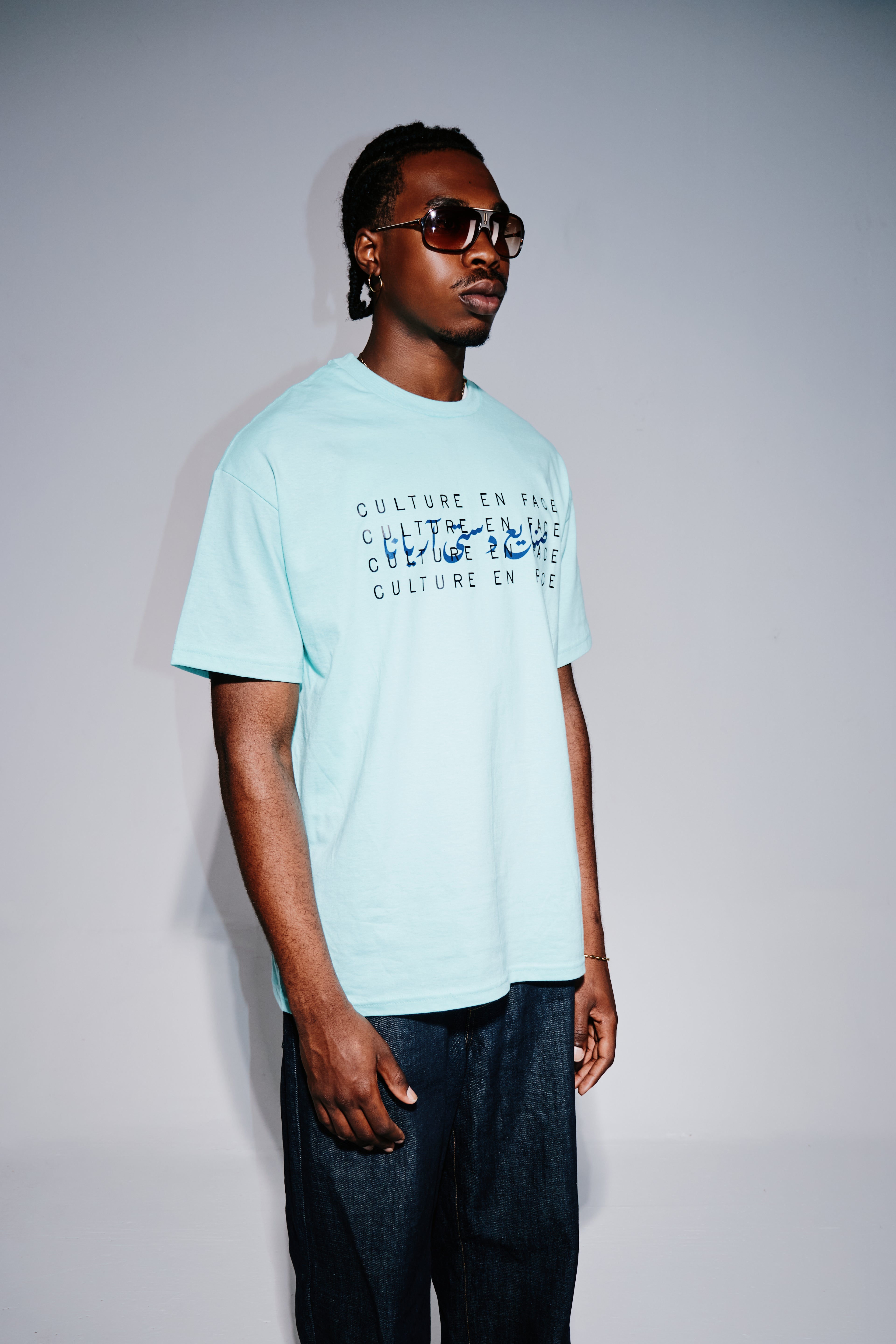 blueprint tee - Khorasan Turquoise