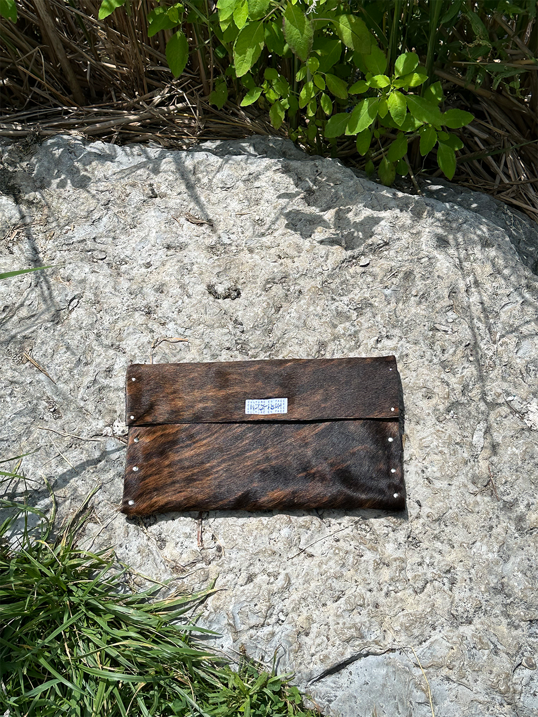 Cowhide laptop sleeve